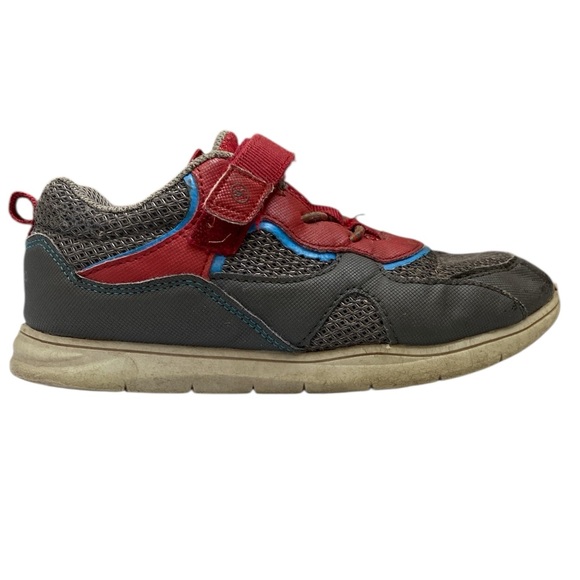 Stride Rite Boys Red Gray Sneakers Size 13M - Picture 6 of 16